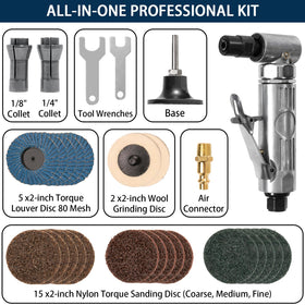 YoShin 2-inch quick-change disc kit ready for fast material removal