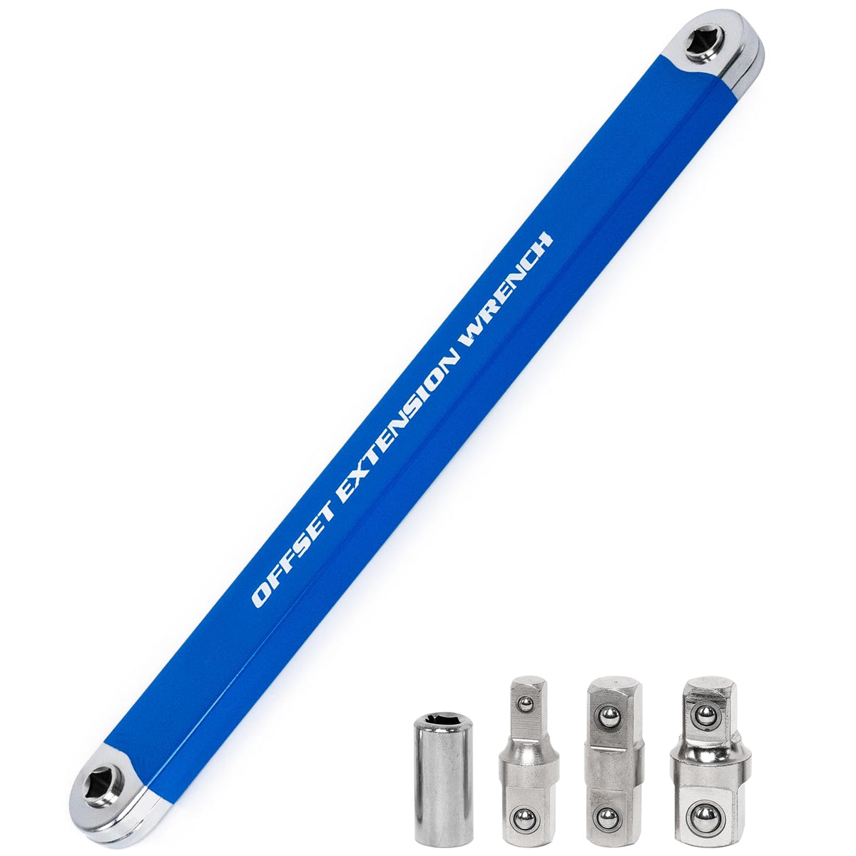 YoShin ratchet wrench extender in a compact profile showing easy access in tight spaces