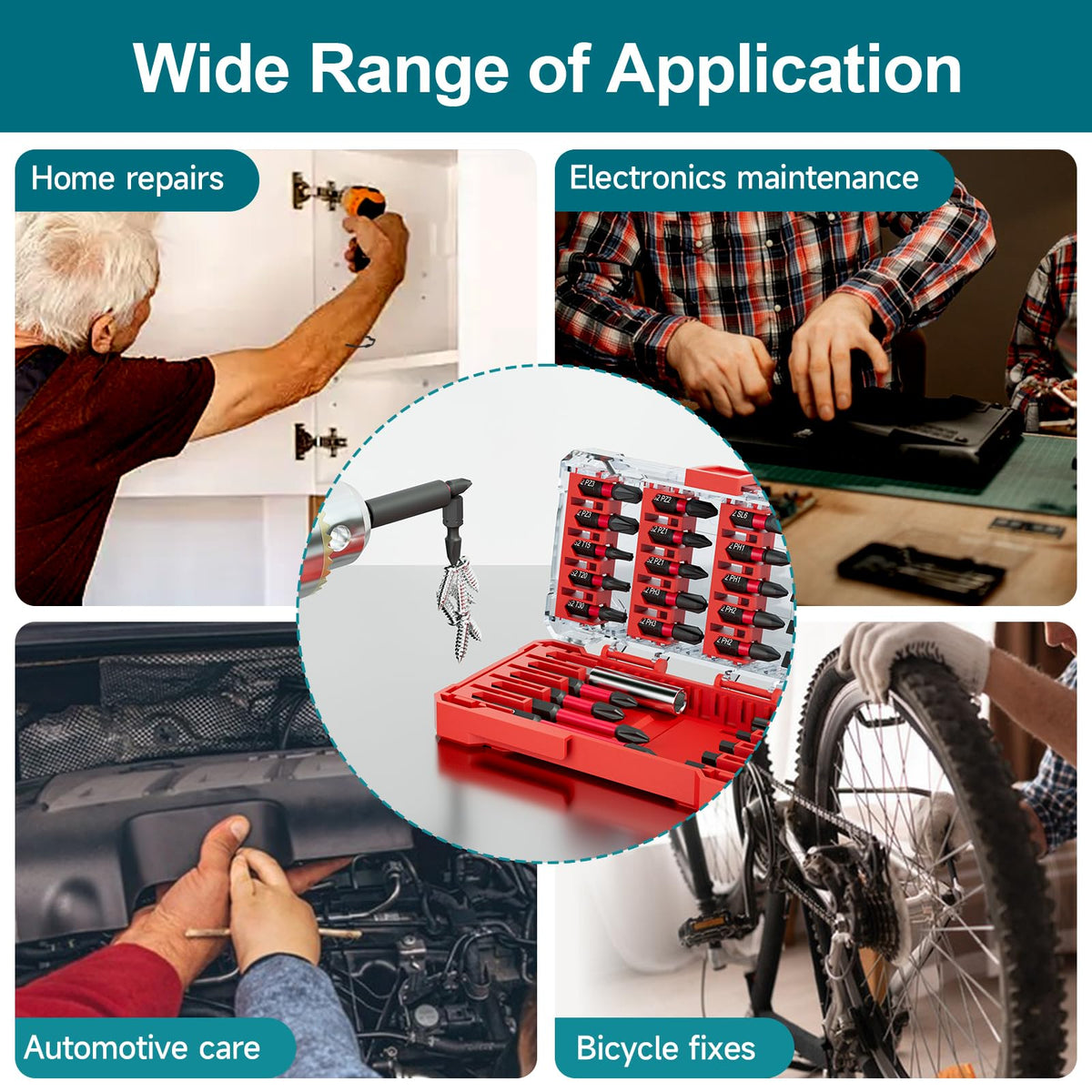 YOSIGHT S2 steel bits for hardness and durability