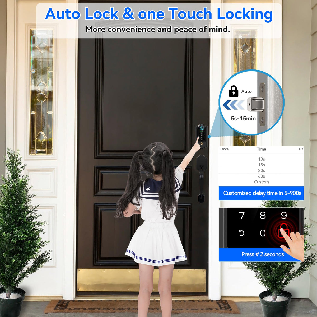 YOSIMIKA auto-lock demonstration illustrating automatic locking after use