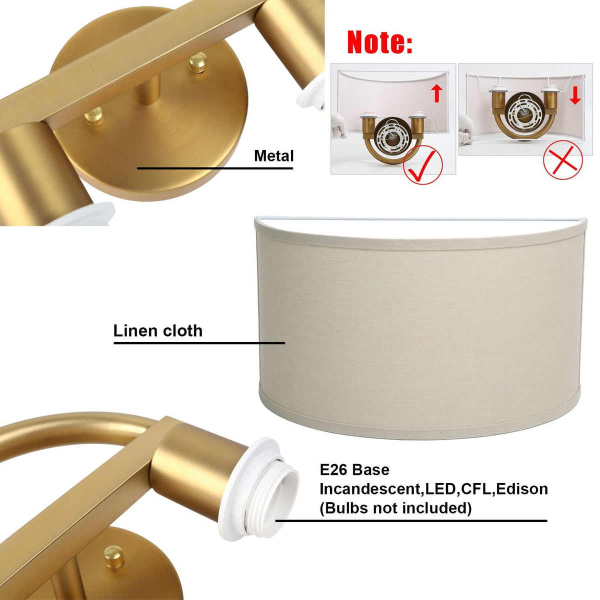 Yosoan wall sconce enhancing living room or bedroom ambience