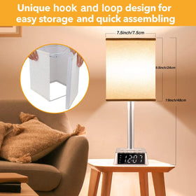 Yostyle alarm clock base detachable offers flexible bedside timekeeping.