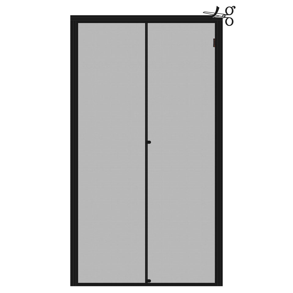 Yotache adjustable magnetic screen door with wide strips fits multiple door widths.