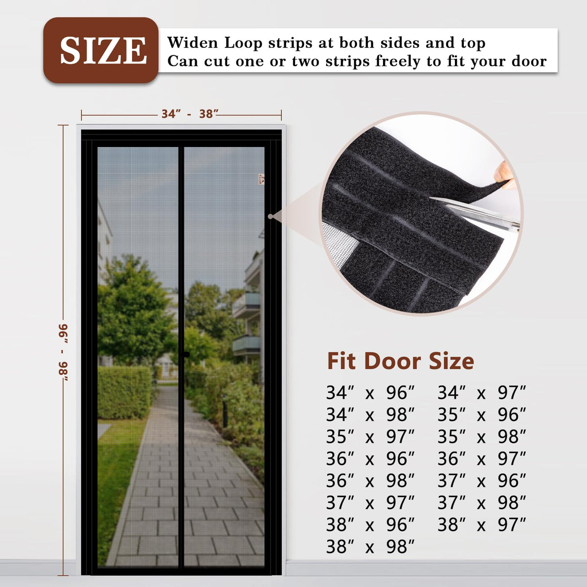 Yotache fiberglass mesh panel offers clear view and steady airflow.