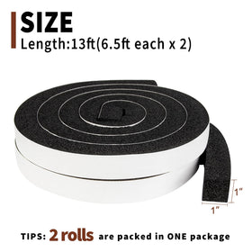 Closeup of Yotache foam tape adhesive backing for strong grip