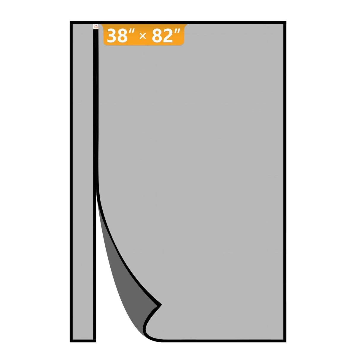 Yotache left-right opening screen door mesh close-up shows durable stitching
