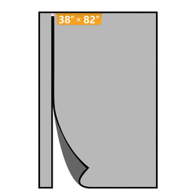 Yotache left-right opening screen door mesh close-up shows durable stitching
