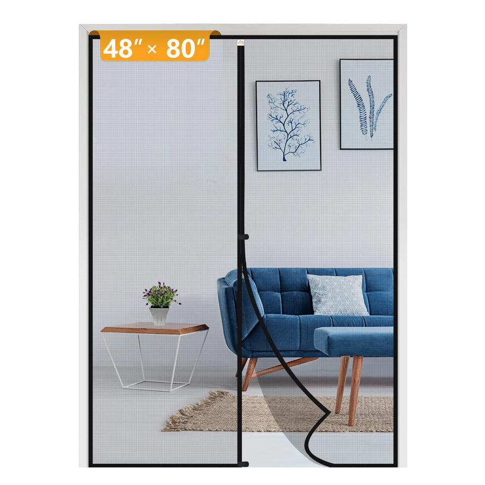 Yotache magnetic screen door installed for easy hands-free access and fresh air