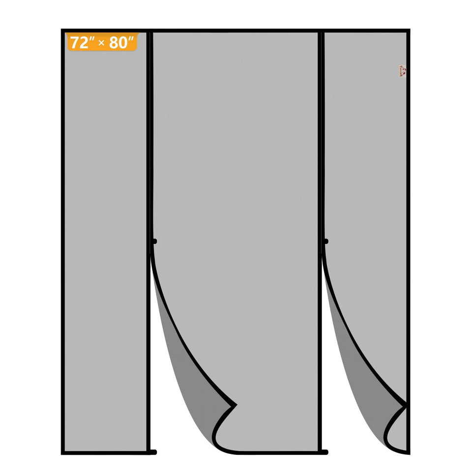 Yotache magnetic screen door with double door design for easy pass-through