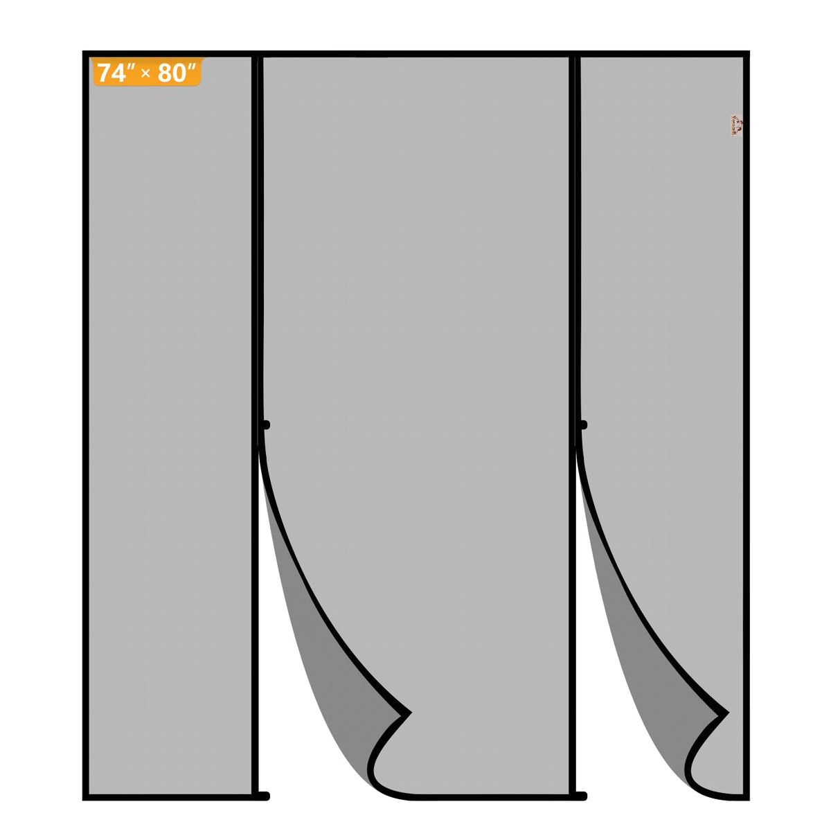 Yotache magnetic screen door with double door design for smooth hands-free passage.