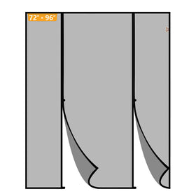 Yotache magnetic screen door with double-door design for easy passage