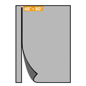 Yotache magnetic screen door with left-right opening for easy access.