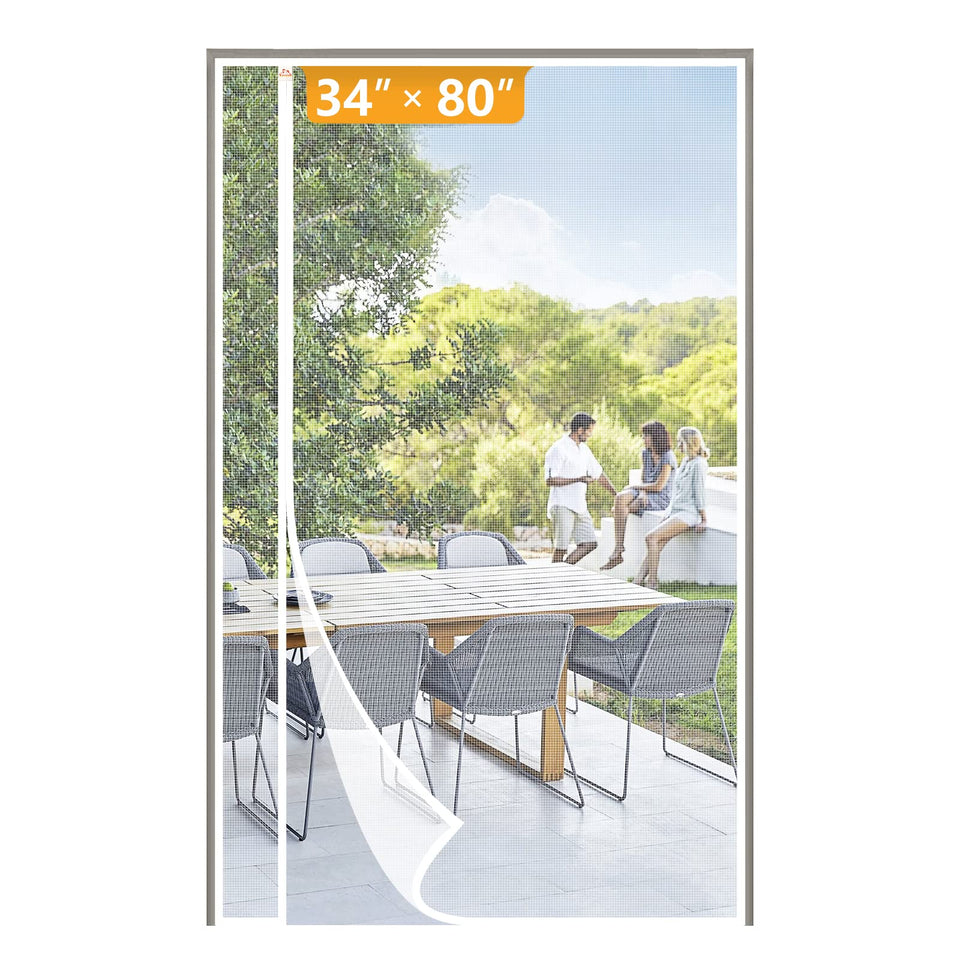Yotache magnetic screen door left right opening for easy airflow and access