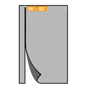 Yotache magnetic screen door showing left-right opening for easy passage.