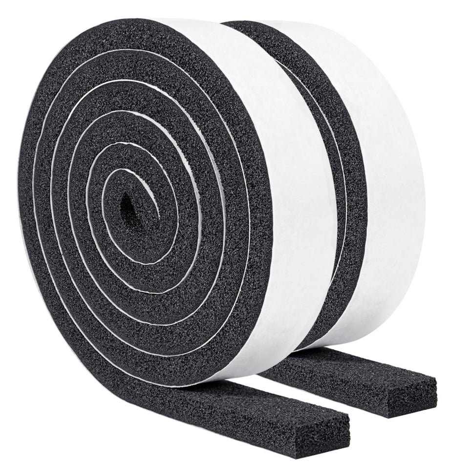 Yotache maximum compression sponge tape roll-1in-x-1-2in provides tight seal and draft reduction.