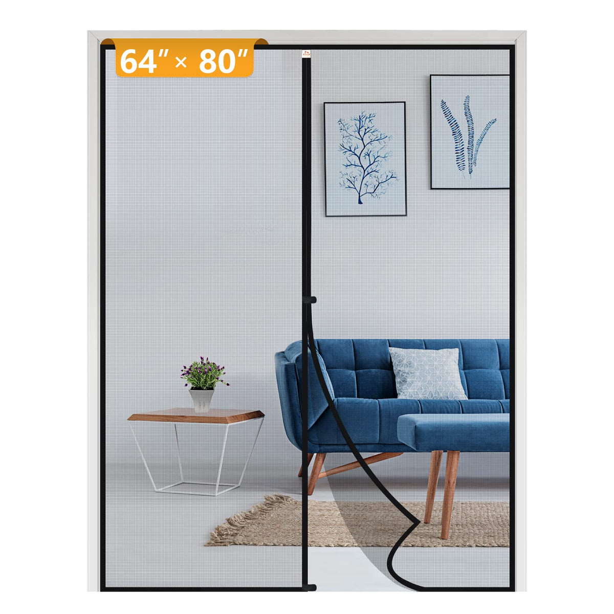Yotache packaged magnetic screen door kit for quick DIY setup