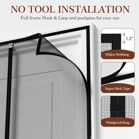 Yotache premium 18x16 mesh resists wrinkles while maintaining clear visibility