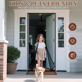 Pet-friendly Yotache screen door enables safe indoor-outdoor access for pets