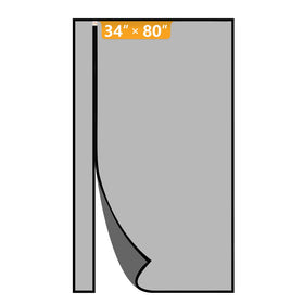 Yotache reversible magnetic screen door left opening for easy, hands-free passage