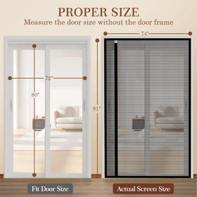 Close-up of magnets on the Yotache screen door for secure closure