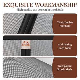 Yotache windproof hook & loop design keeps curtain secure in breezes