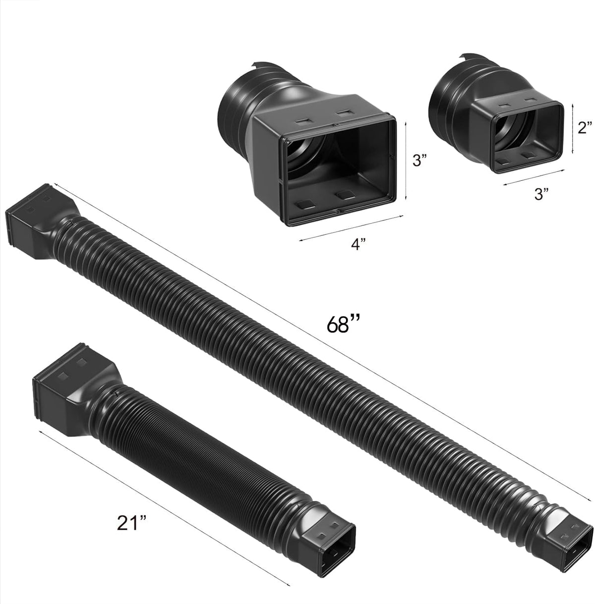 YOTODY downspout extension with durable ABS construction for weather resistance.