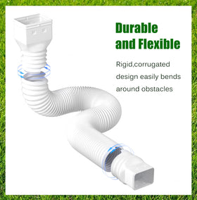 YOTODY downspout extension ABS interface durable, built to resist cracking.