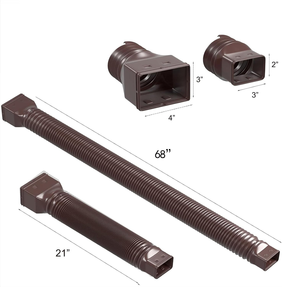 YOTODY removable adapter demonstrates quick connection to existing downspouts for DIY setup.