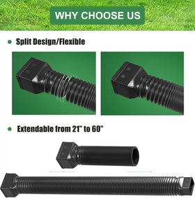 YOTODY downspout extension screw clamp keeps extension securely attached.