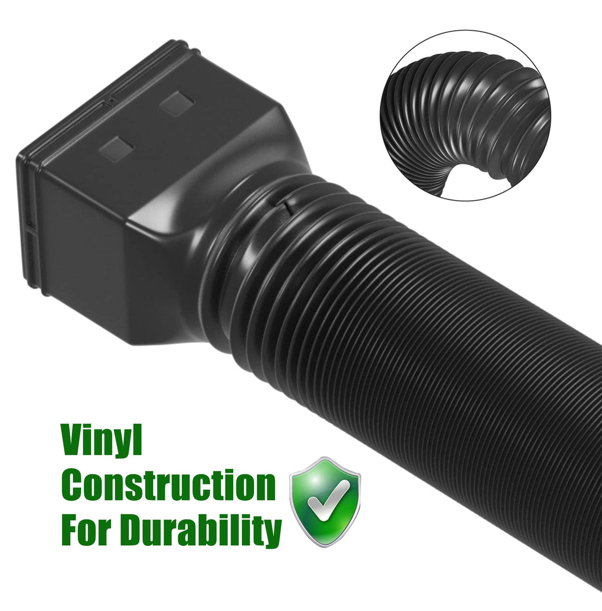 YOTODY downspout extension fits 2x3 and 3x4 inch downspouts.