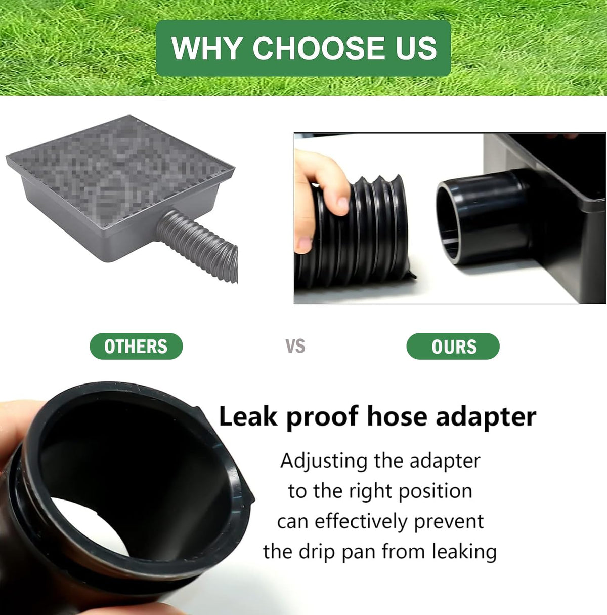 YOTODY hose adapter insert simplifies securing the hose into the hole
