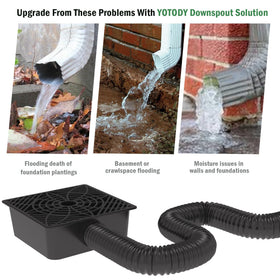 YOTODY leak-proof hose design prevents drips at connection points