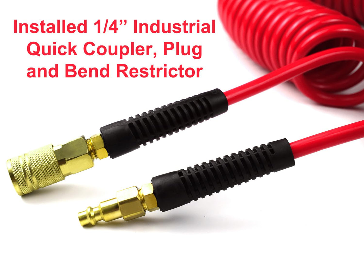 YOTOO bend restrictor reduces kink and extends hose life.
