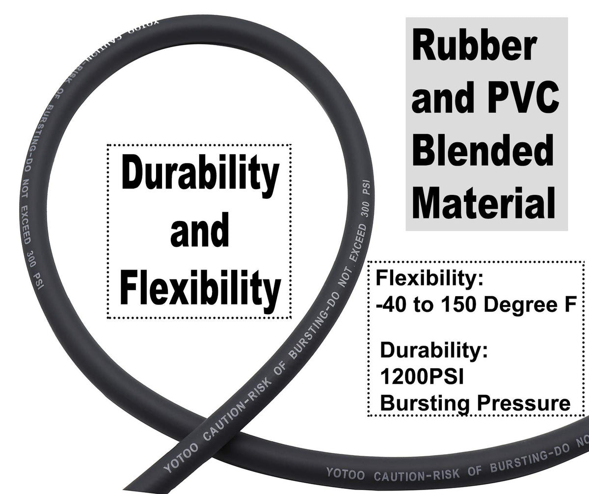 YOTOO Hybrid Air Hose kink resistance prevents coiling and extends life under tough conditions