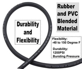 YOTOO Hybrid Air Hose kink resistance prevents coiling and extends life under tough conditions