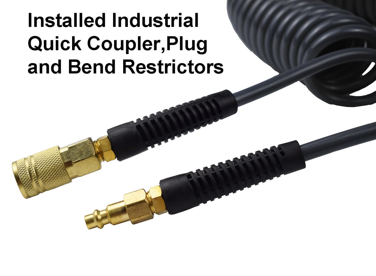 Durable polyurethane construction on YOTOO hose offers light weight and abrasion resistance.
