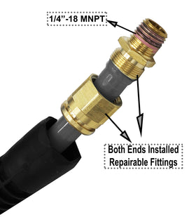 Repairable fittings on YOTOO hose allow in-place fixes to reduce downtime.