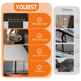YOUBST gravity bottom bar seals edges and reduces gaps.