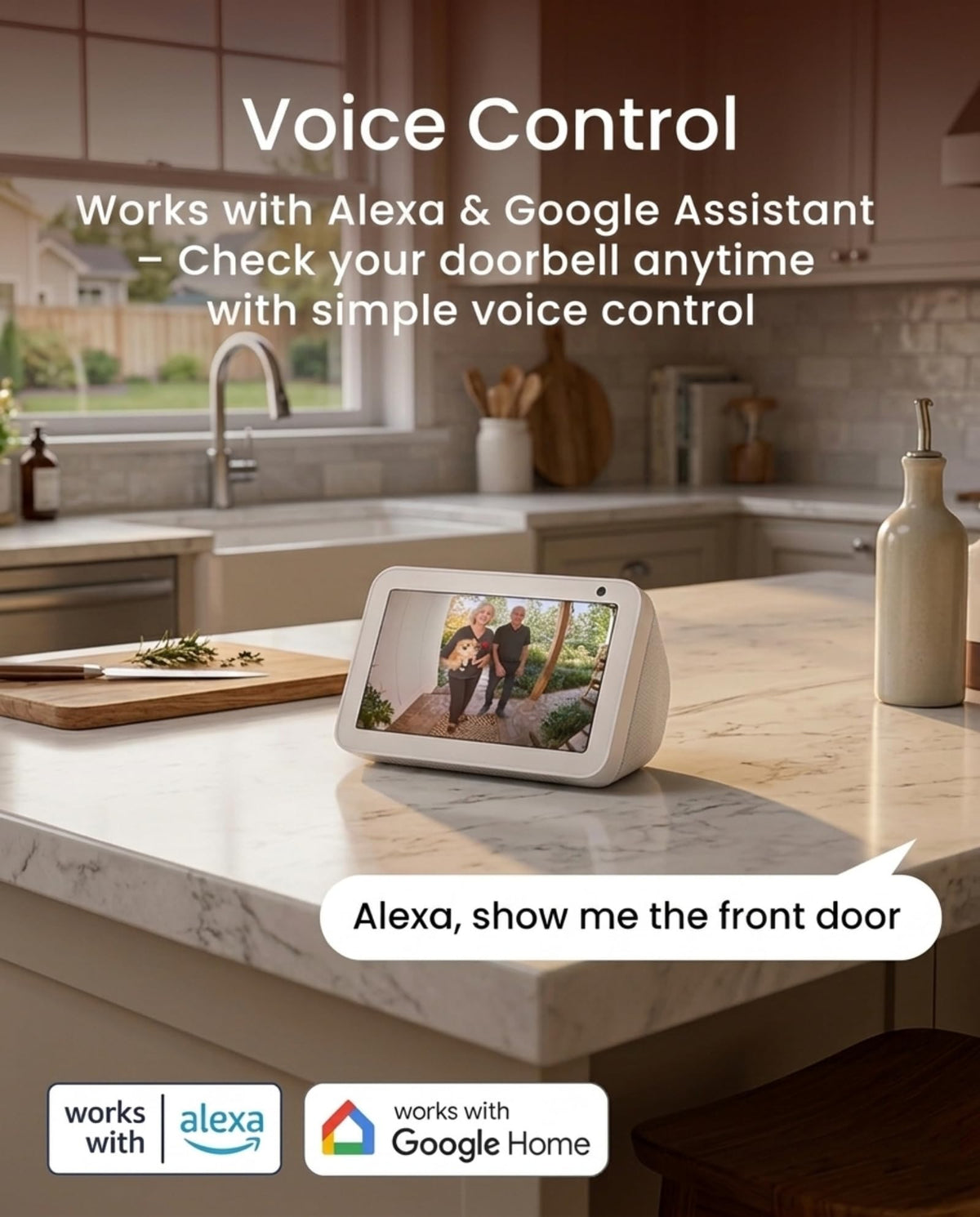 youkey Doorbell Camera 6400mah battery enables long use between charges for busy households.