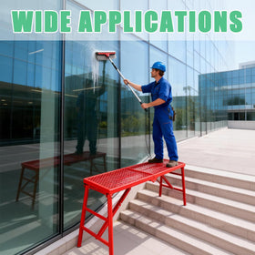 Youlina 800lbs foldable scaffolding platform anti-slip grid ensures secure footing.