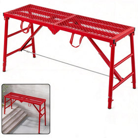 Youlina 800lbs foldable scaffolding platform top view for stable indoor painting setup.