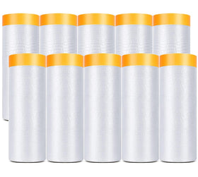 YOUMEIYUAN painters film roll unwinding for quick masking and protection.