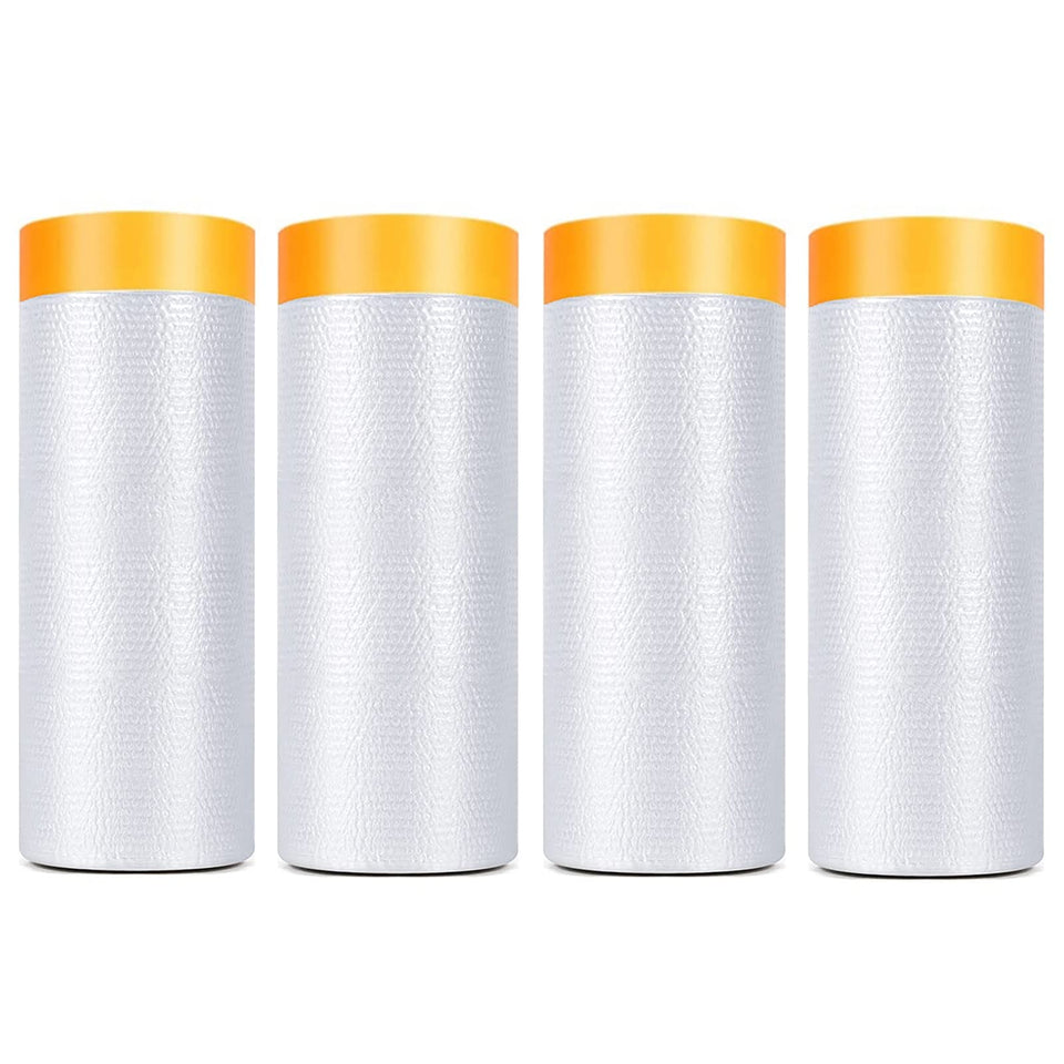 YOUMEIYUAN pre-taped masking film rolls protect surfaces during painting with clean removal and dust control.