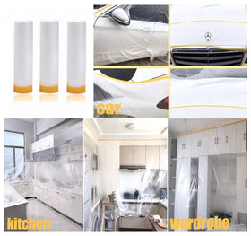 YOUMEIYUAN protective film shields skirting and frames during painting projects.