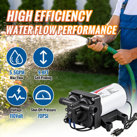 YoungTree self-priming capability detail ideal for quick water transfer.