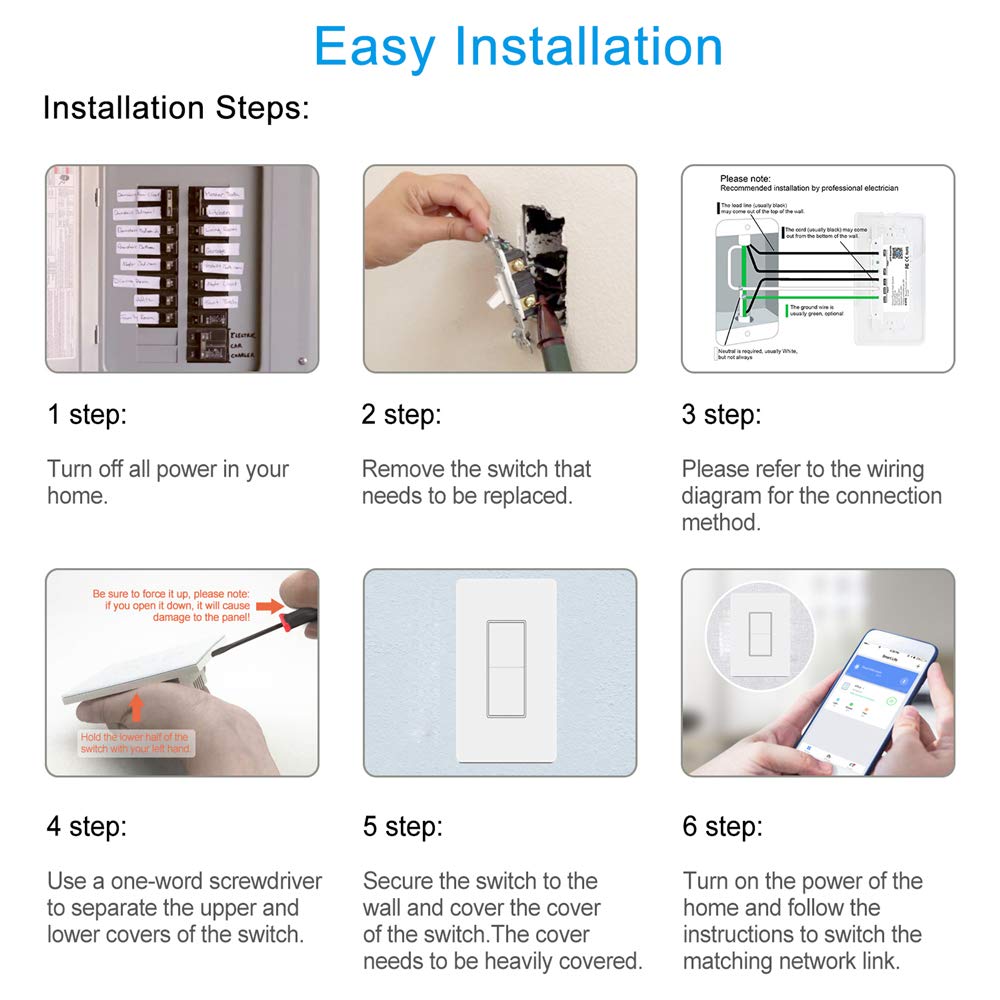 Youngzuth Smart Switch app control on mobile for remote access