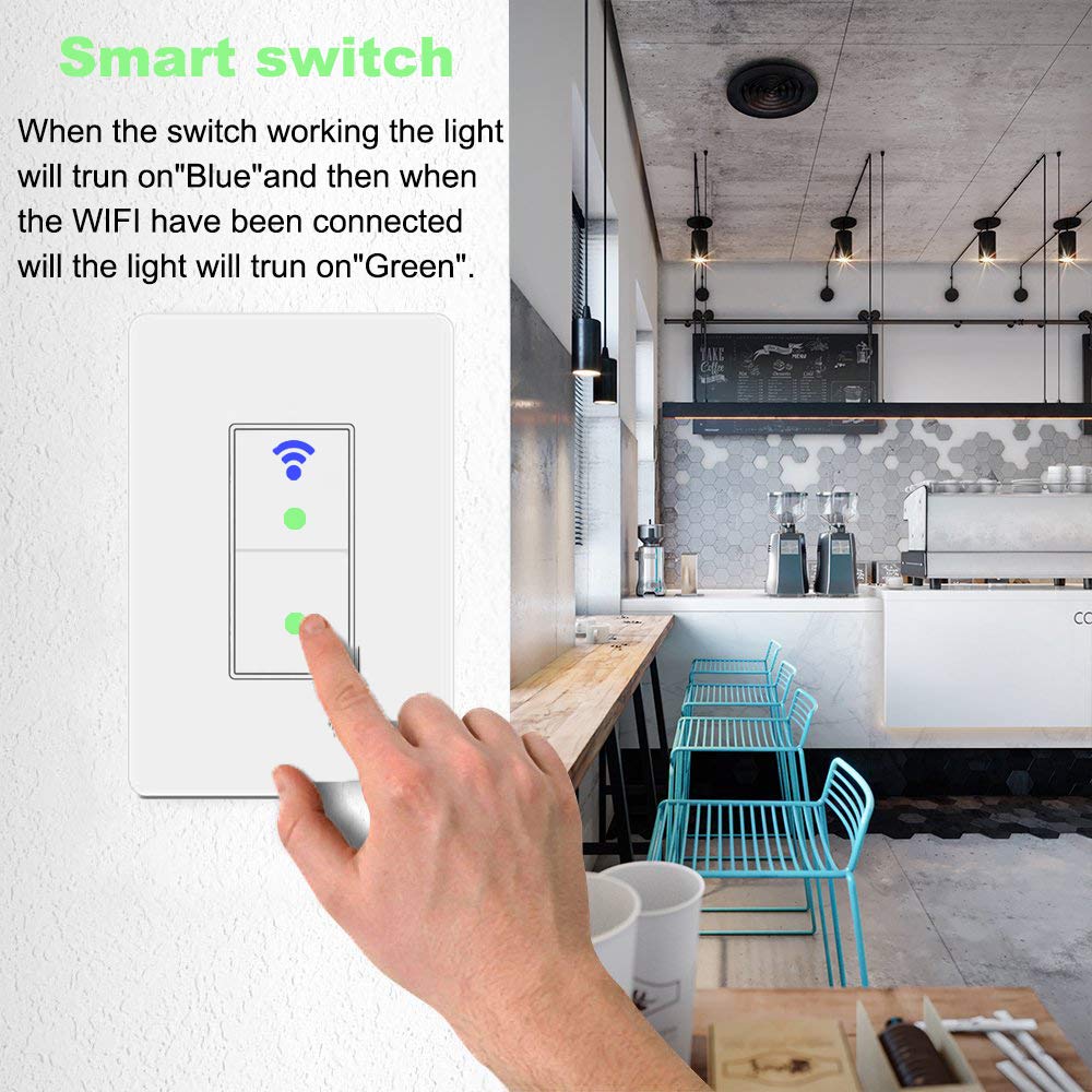 Youngzuth smart switch package includes manual and mounting screws