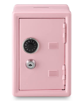 Younion pink money safe with coin slot for quick cash storage