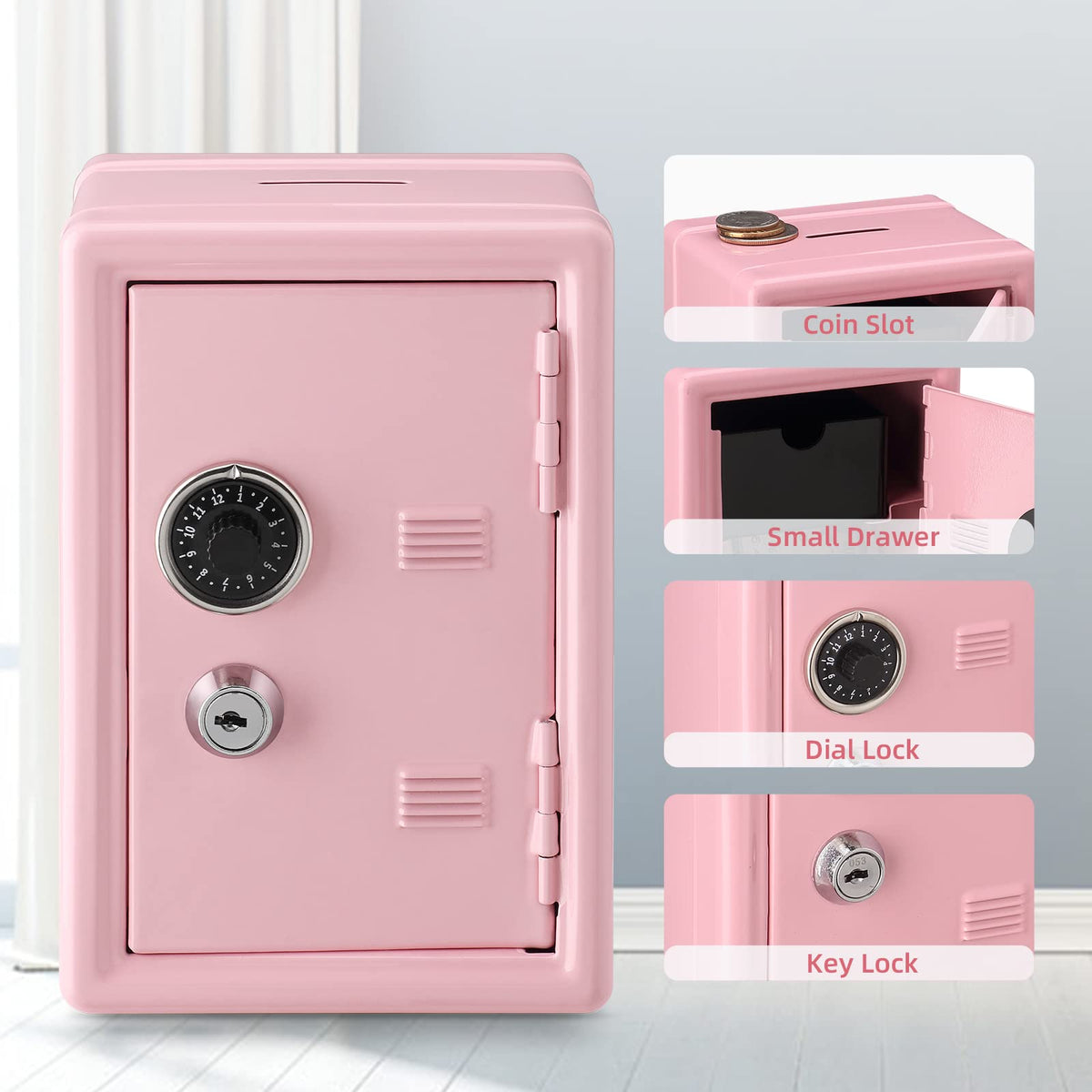 Durable steel construction of Younion safe for long lasting use