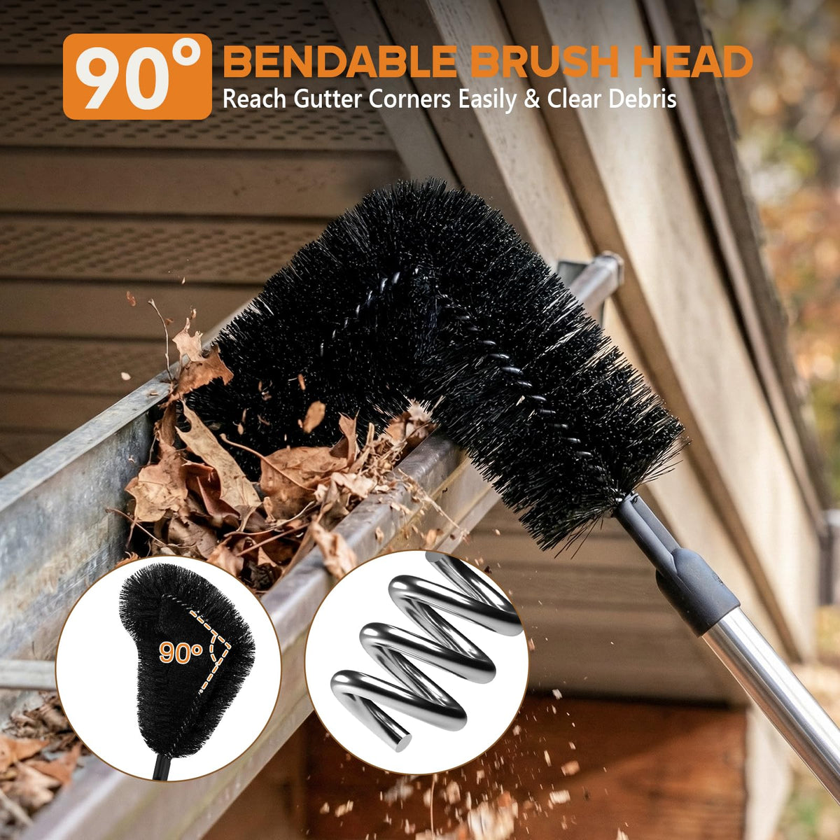 Younqiook complete cleaning kit with poles and brushes.